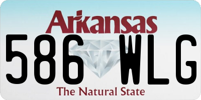 AR license plate 586WLG
