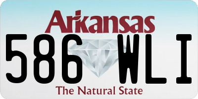 AR license plate 586WLI