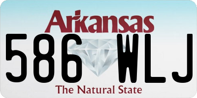 AR license plate 586WLJ