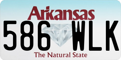 AR license plate 586WLK