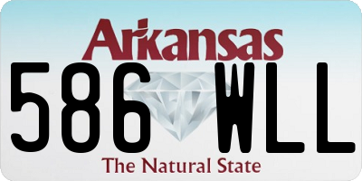 AR license plate 586WLL