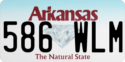 AR license plate 586WLM