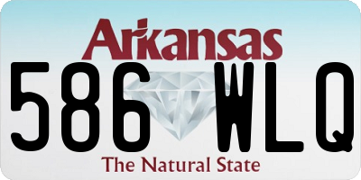 AR license plate 586WLQ