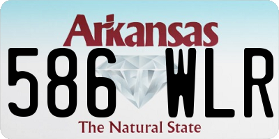 AR license plate 586WLR
