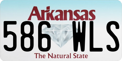 AR license plate 586WLS