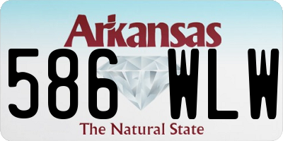 AR license plate 586WLW
