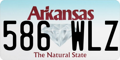 AR license plate 586WLZ