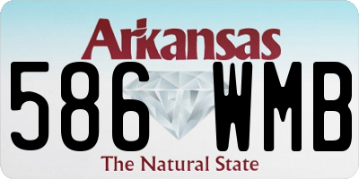 AR license plate 586WMB