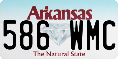 AR license plate 586WMC