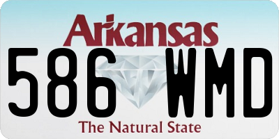 AR license plate 586WMD