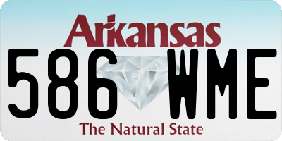 AR license plate 586WME