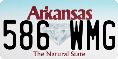 AR license plate 586WMG