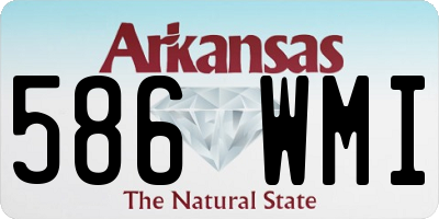 AR license plate 586WMI
