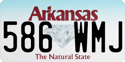 AR license plate 586WMJ
