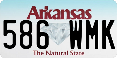 AR license plate 586WMK