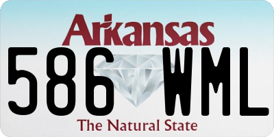 AR license plate 586WML