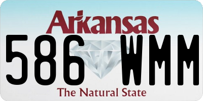 AR license plate 586WMM