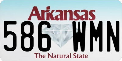 AR license plate 586WMN