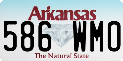 AR license plate 586WMO