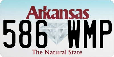 AR license plate 586WMP