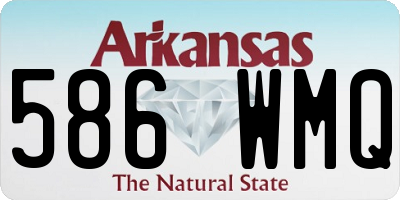 AR license plate 586WMQ