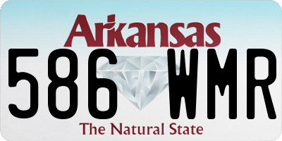 AR license plate 586WMR