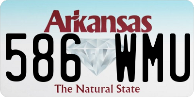 AR license plate 586WMU
