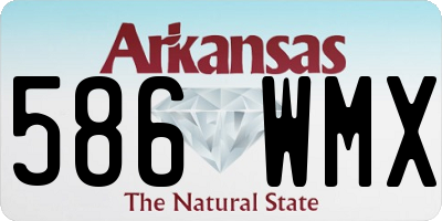 AR license plate 586WMX