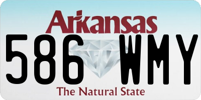 AR license plate 586WMY