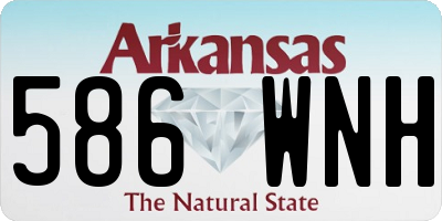 AR license plate 586WNH