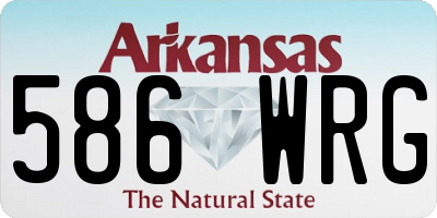 AR license plate 586WRG