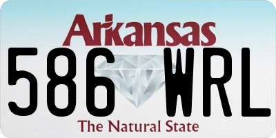 AR license plate 586WRL