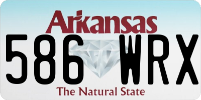 AR license plate 586WRX