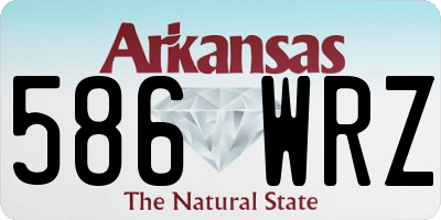 AR license plate 586WRZ