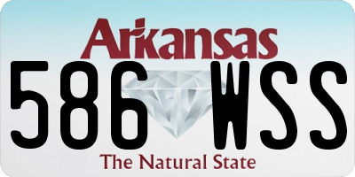 AR license plate 586WSS