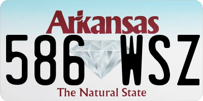 AR license plate 586WSZ