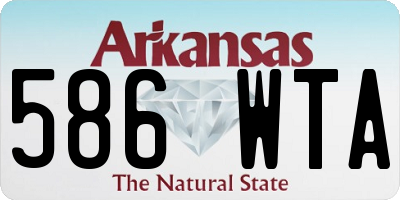AR license plate 586WTA