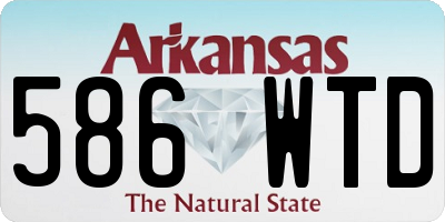 AR license plate 586WTD