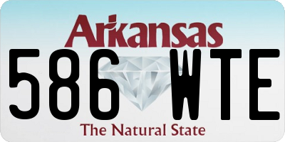 AR license plate 586WTE