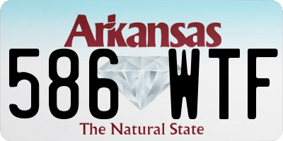 AR license plate 586WTF