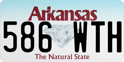 AR license plate 586WTH