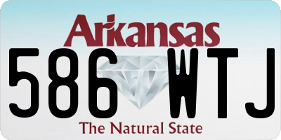 AR license plate 586WTJ