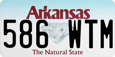 AR license plate 586WTM