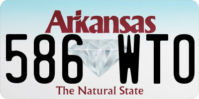 AR license plate 586WTO