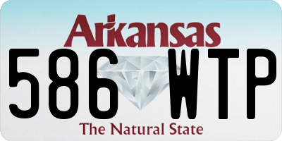 AR license plate 586WTP