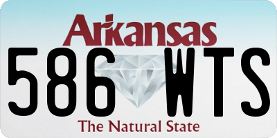 AR license plate 586WTS