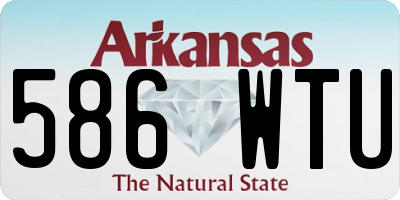 AR license plate 586WTU
