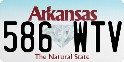 AR license plate 586WTV