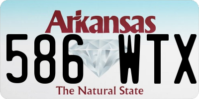 AR license plate 586WTX