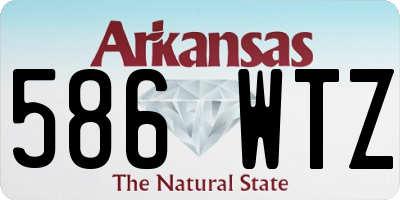 AR license plate 586WTZ